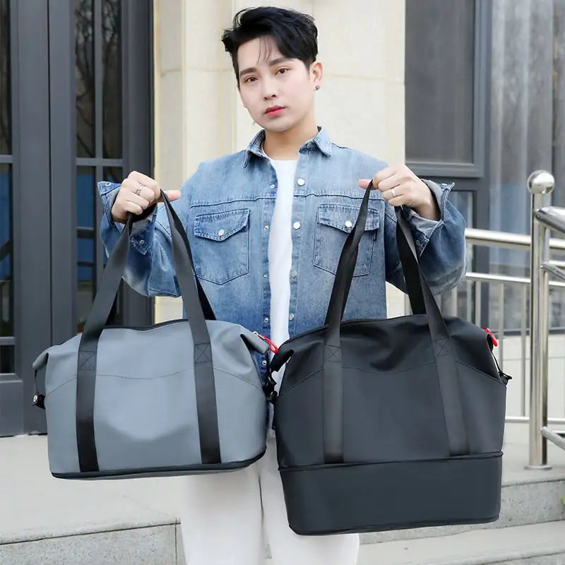 Large Capacity Waterproof Handbag with Dry Wet Separation